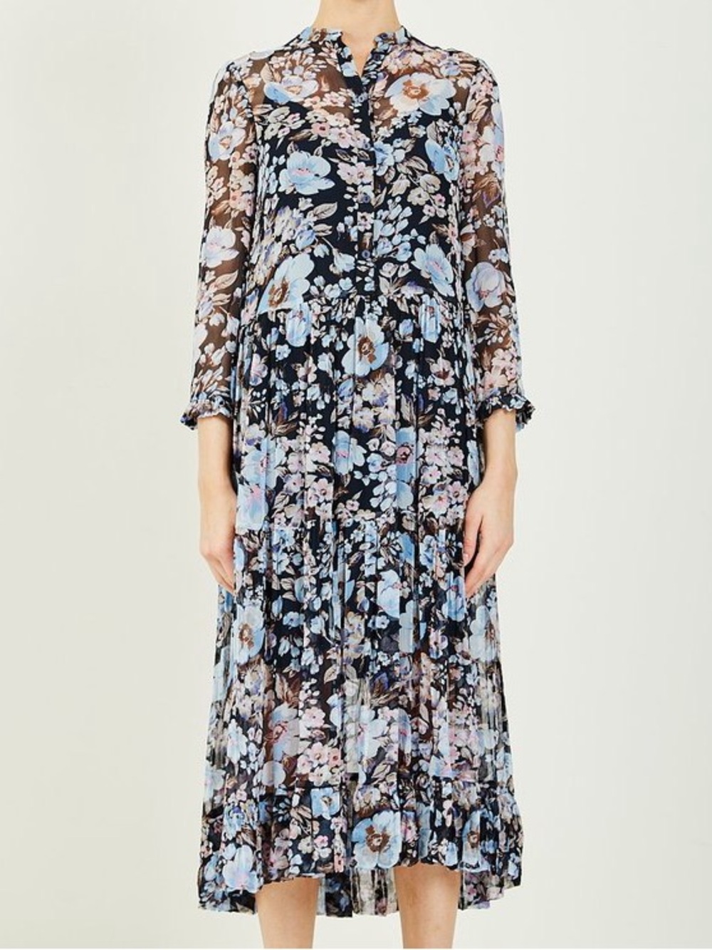 Baum und Pferdgarten Alexondria Floral Sheer Midi Dress US 10